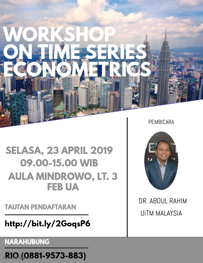 Workshop Time Series Econometrics by DR Abdul Rahim from UiTM 23 Apr 2019 v3