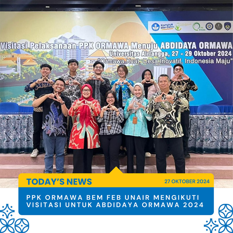 PPK ORMAWA BEM FEB UNAIR MENGIKUTI VISITASI UNTUK ABDIDAYA ORMAWA 2024