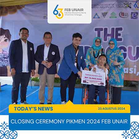 CLOSING CEREMONY PIKMEN 2024 FEB UNAIR, FEB UNAIR BERIKAN DONASI UNTUK ANAK-ANAK YPAC